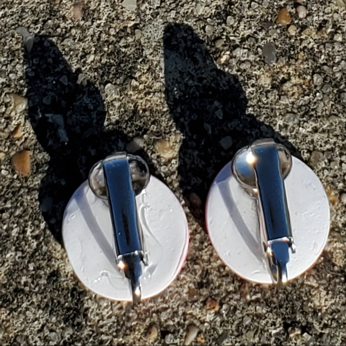 Spring White Floral Studs