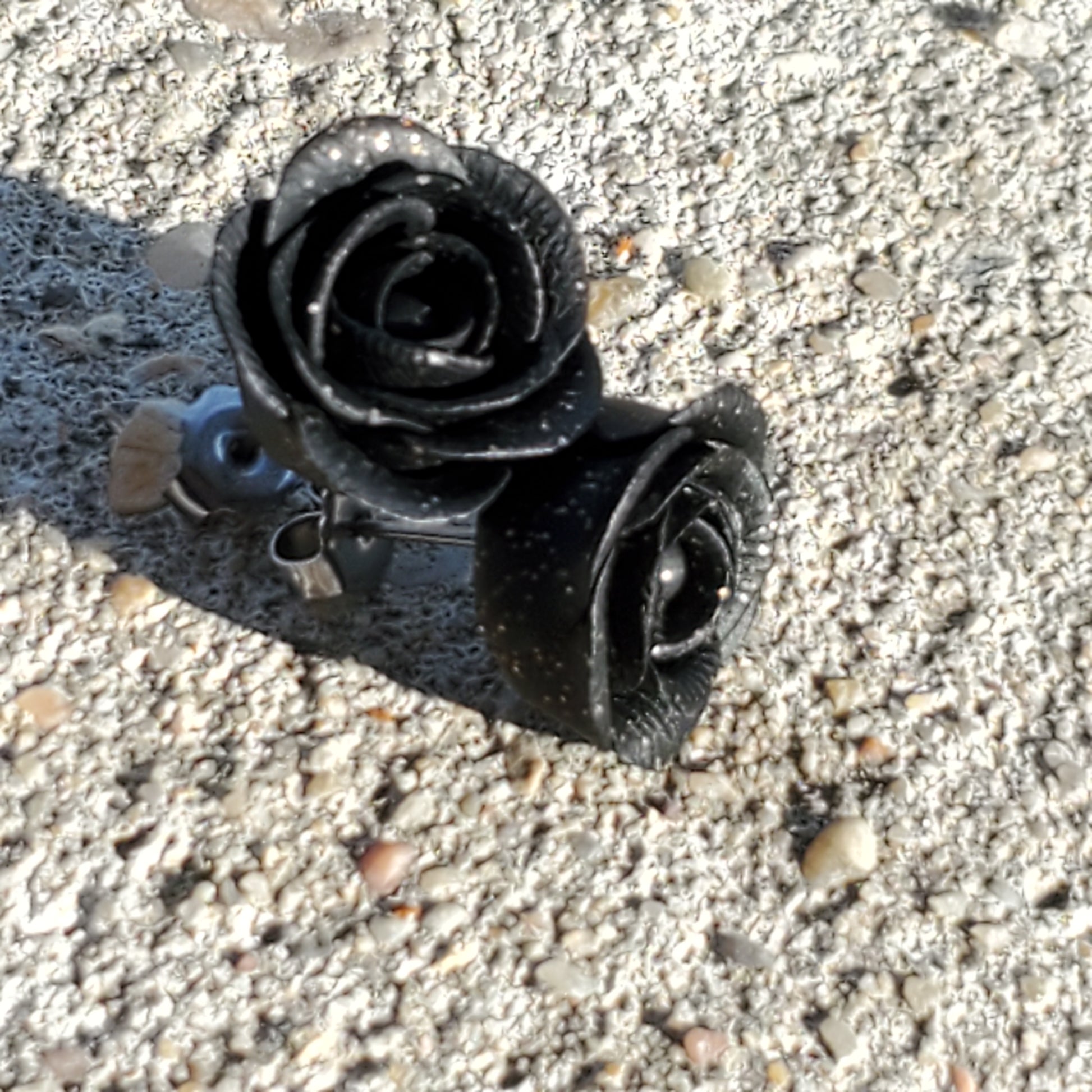 Black Rose Studs