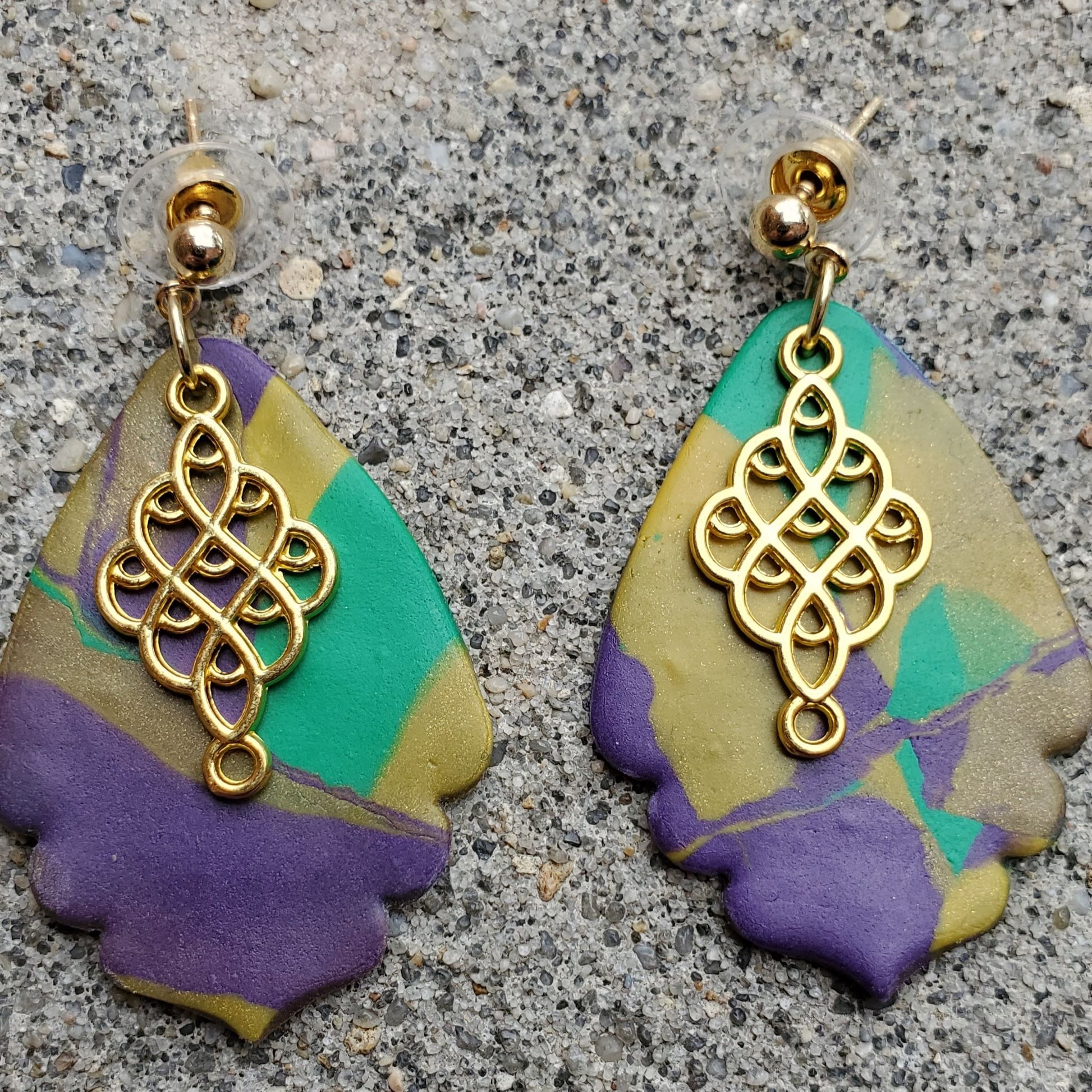 Mardi Gras Earrings