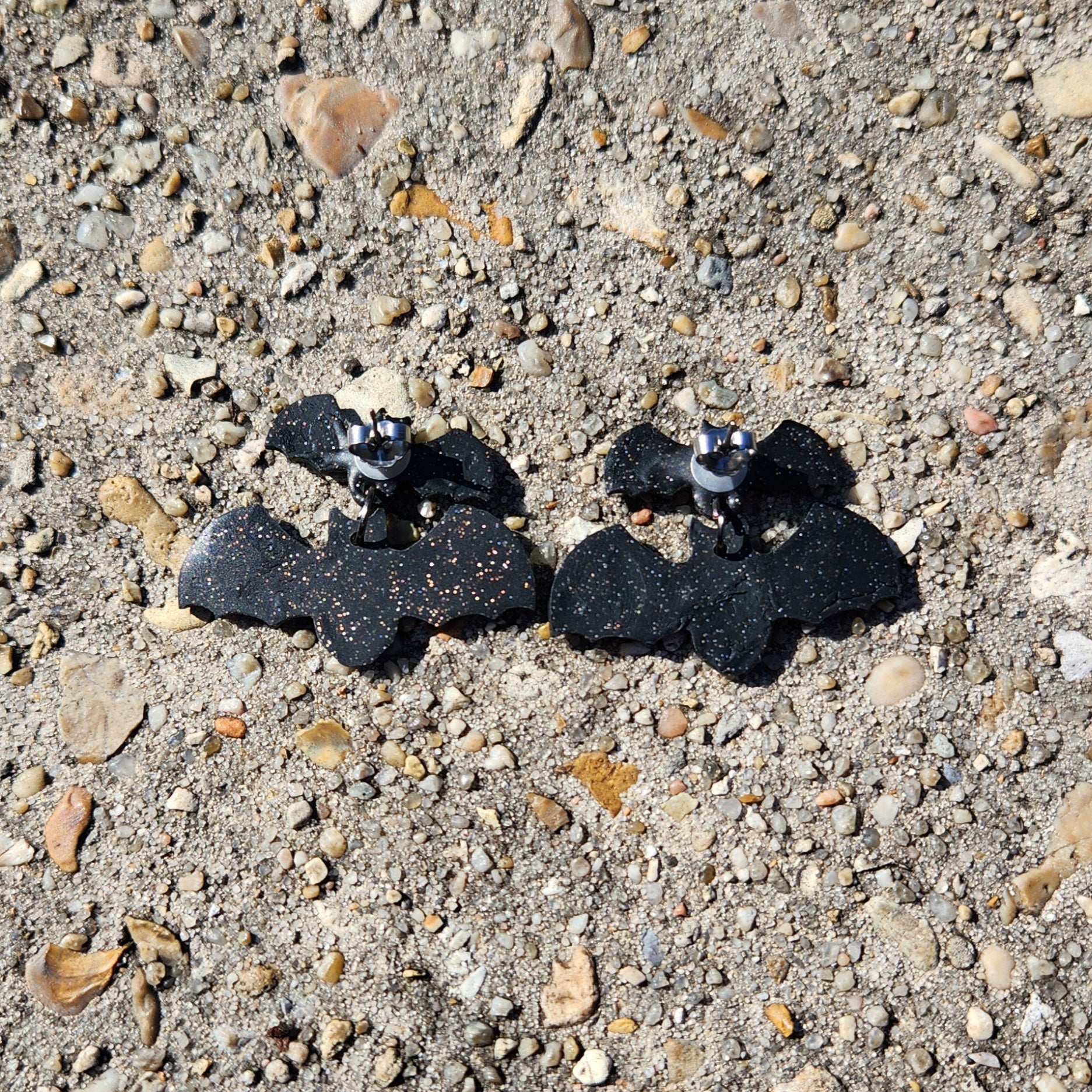 Black Sparkle Spiderweb Back