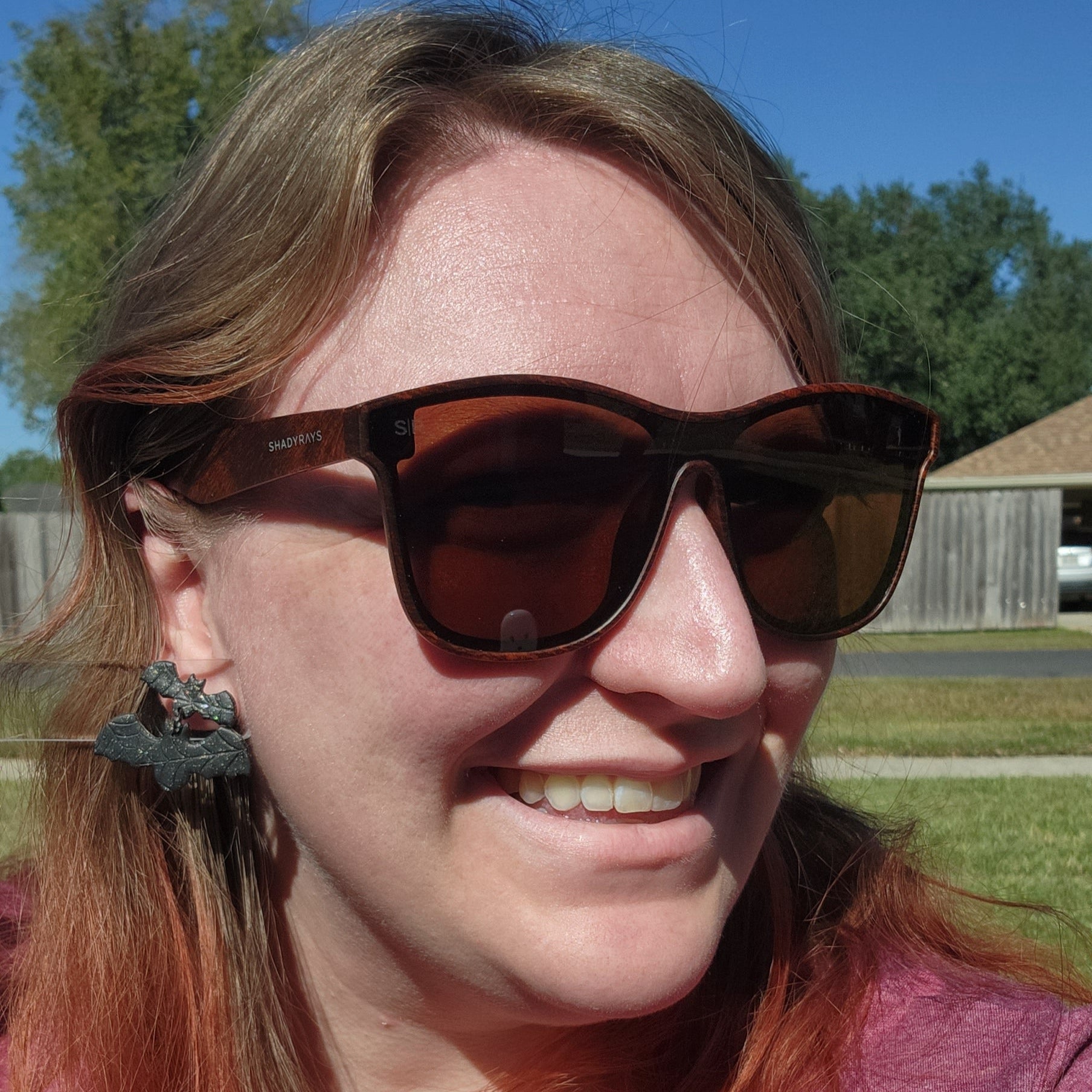 Black Sparkle Spiderweb on ear
