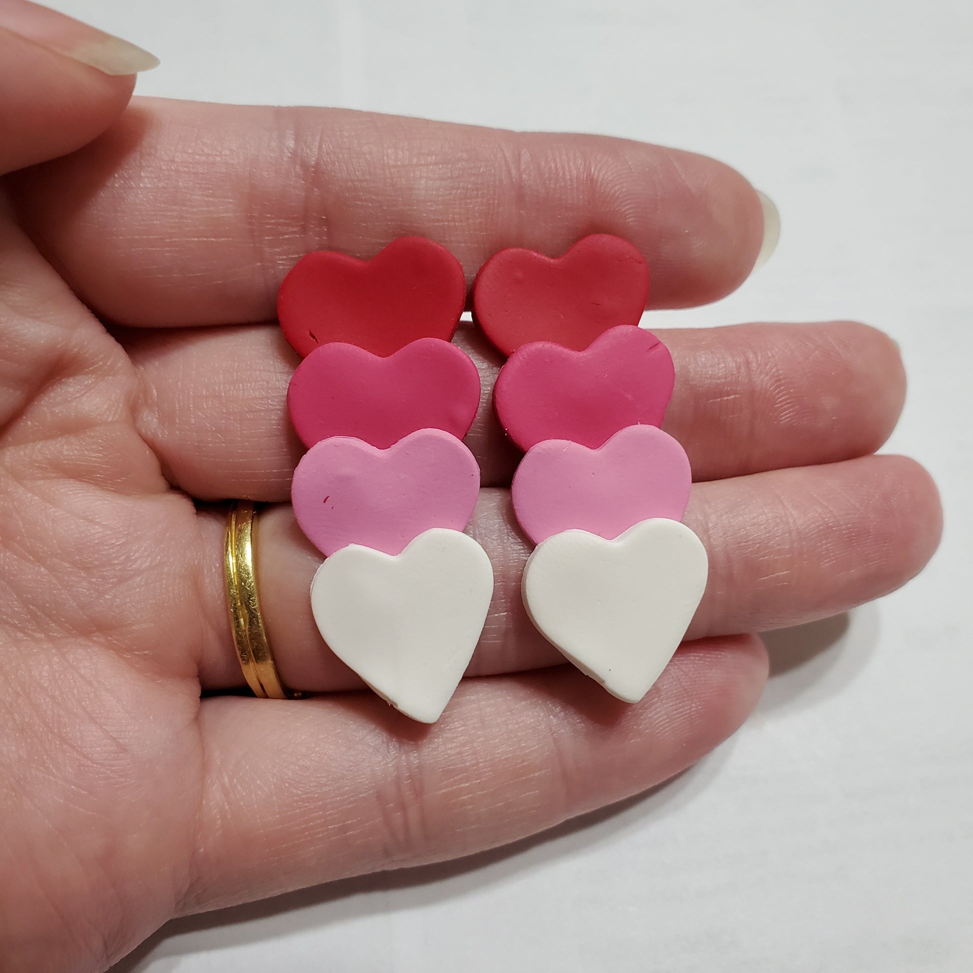 Gradient Heart Studs