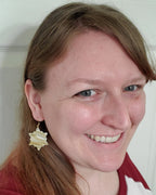 Gold Marbled Snowflakes