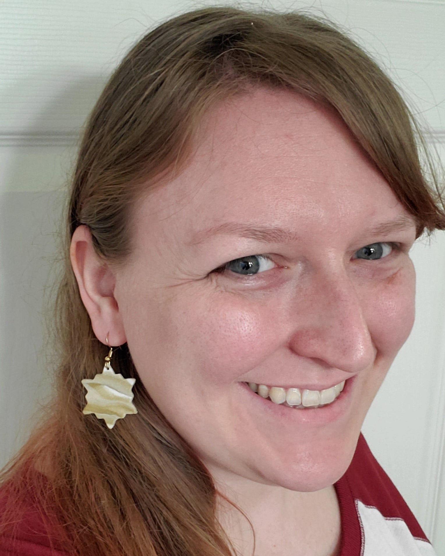 Gold Marbled Snowflakes