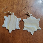 Gold Marbled Snowflakes