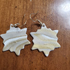 Gold Marbled Snowflakes