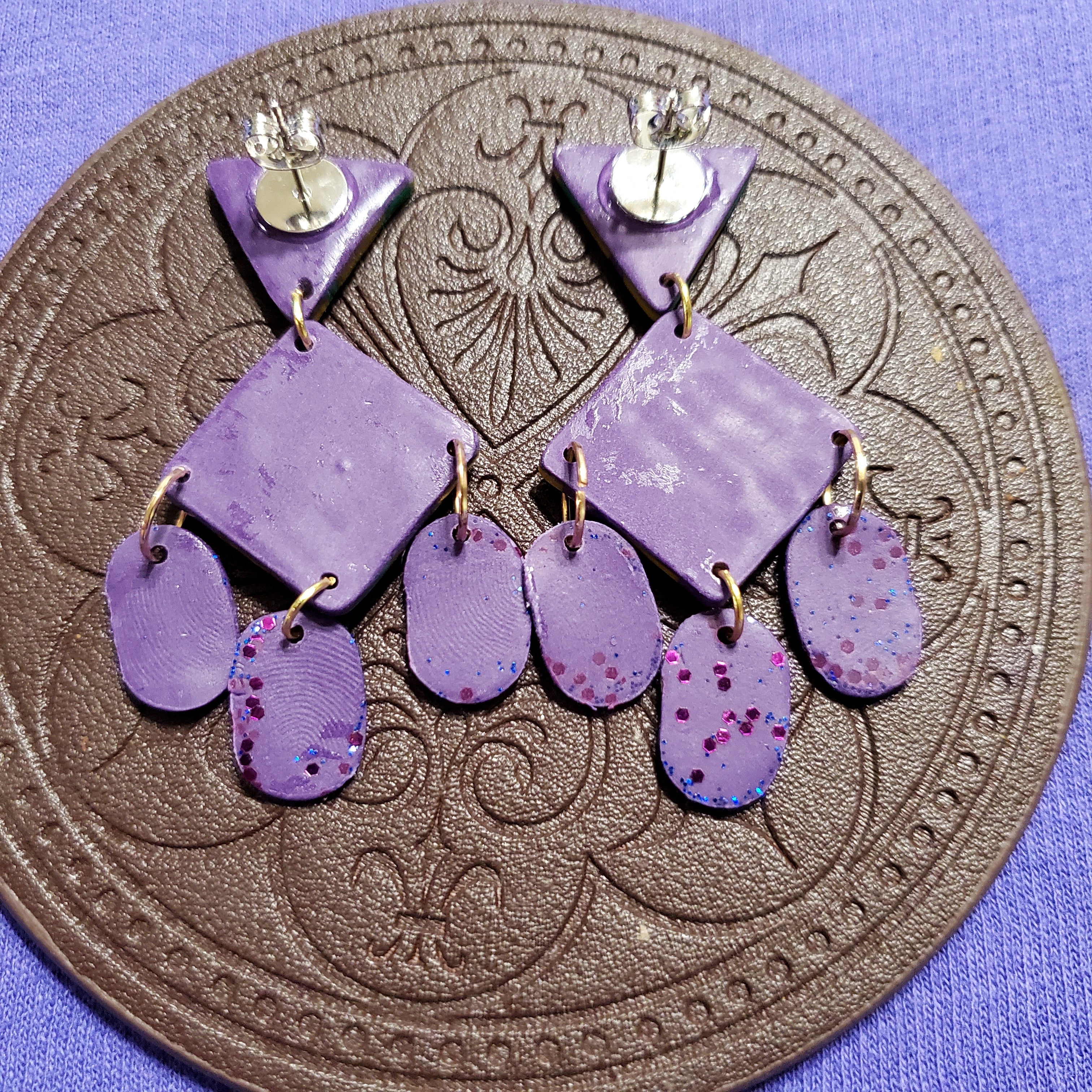 Mardi Gras Party Earrings