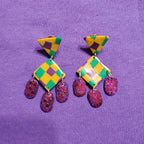 Mardi Gras Party Earrings