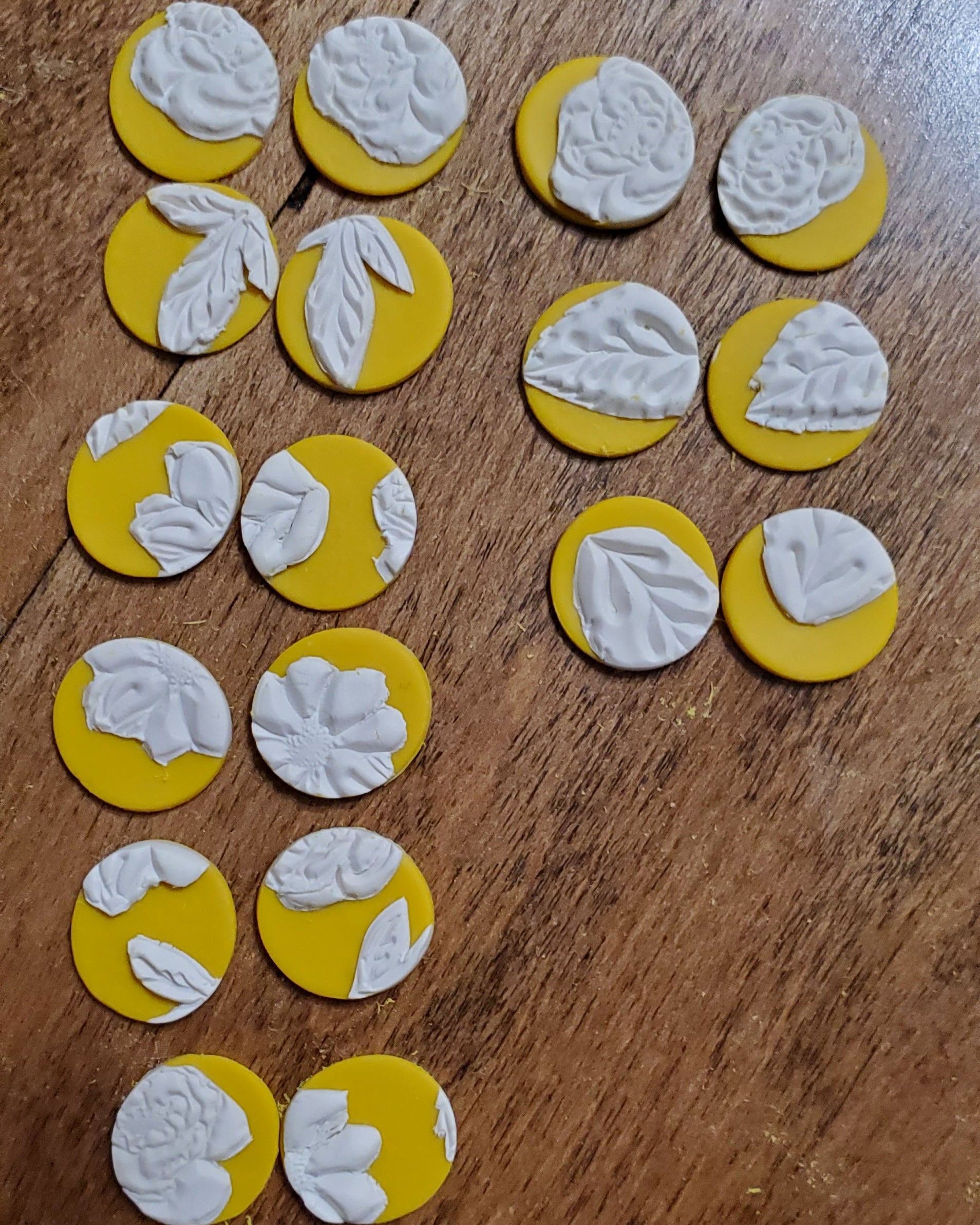 Spring Yellow Floral Studs