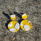 Spring Yellow Floral Dangles