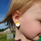 Spring Yellow Floral Studs