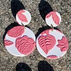 Spring White Floral Dangles