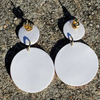 Spring White Floral Dangles