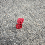 Red Rose Studs