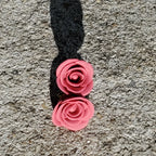 Pink Rose Studs