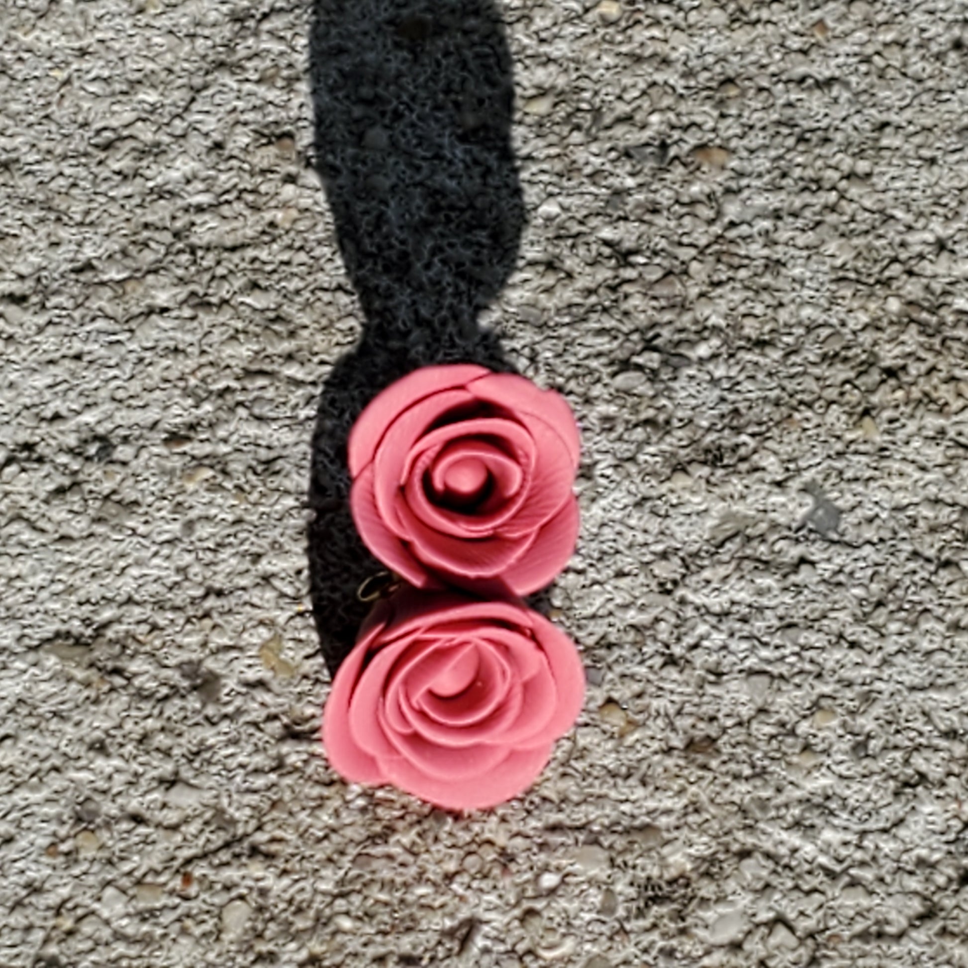 Pink Rose Studs