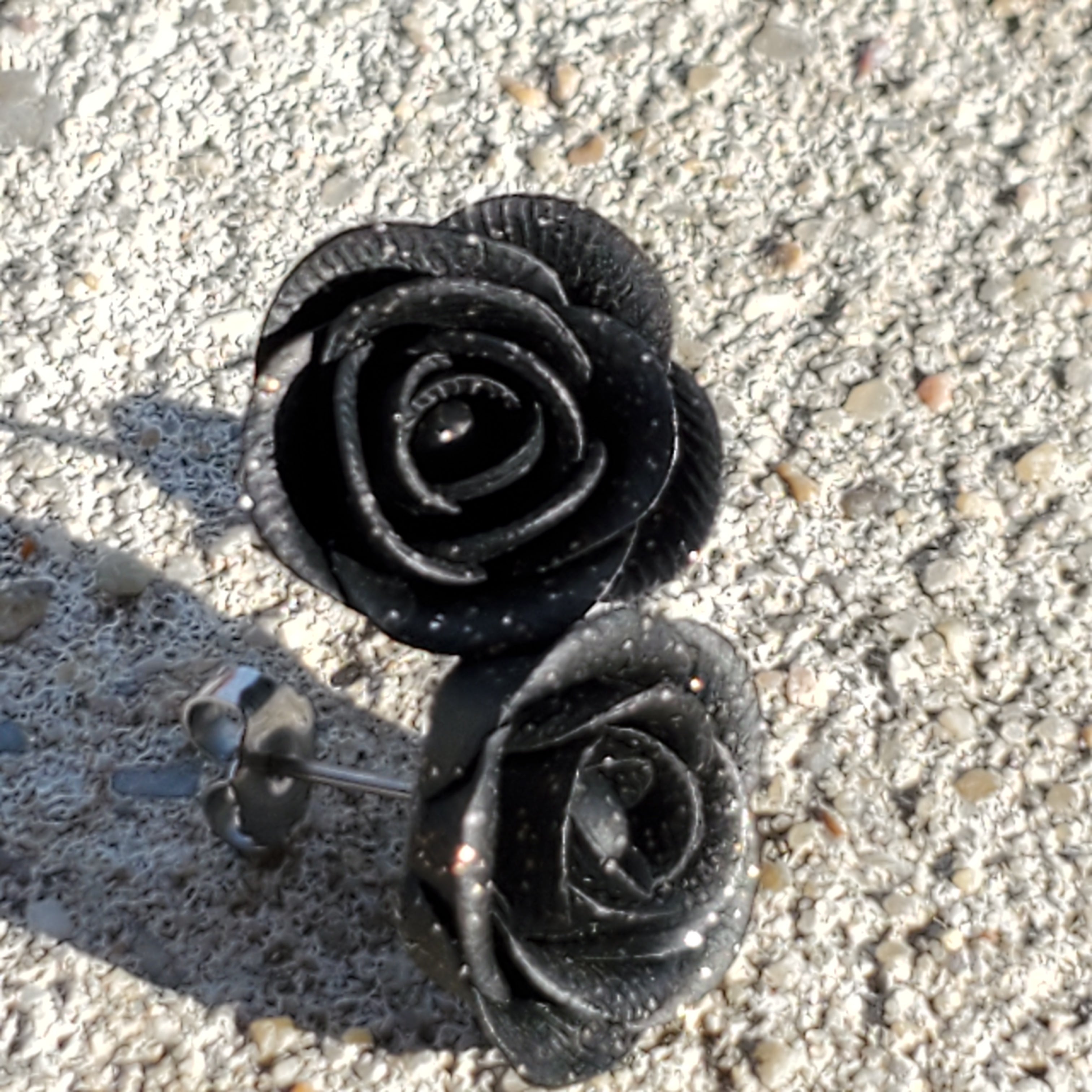Black Rose Studs