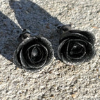Black Rose Studs