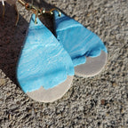 Beach Scene Teardrop Earrings