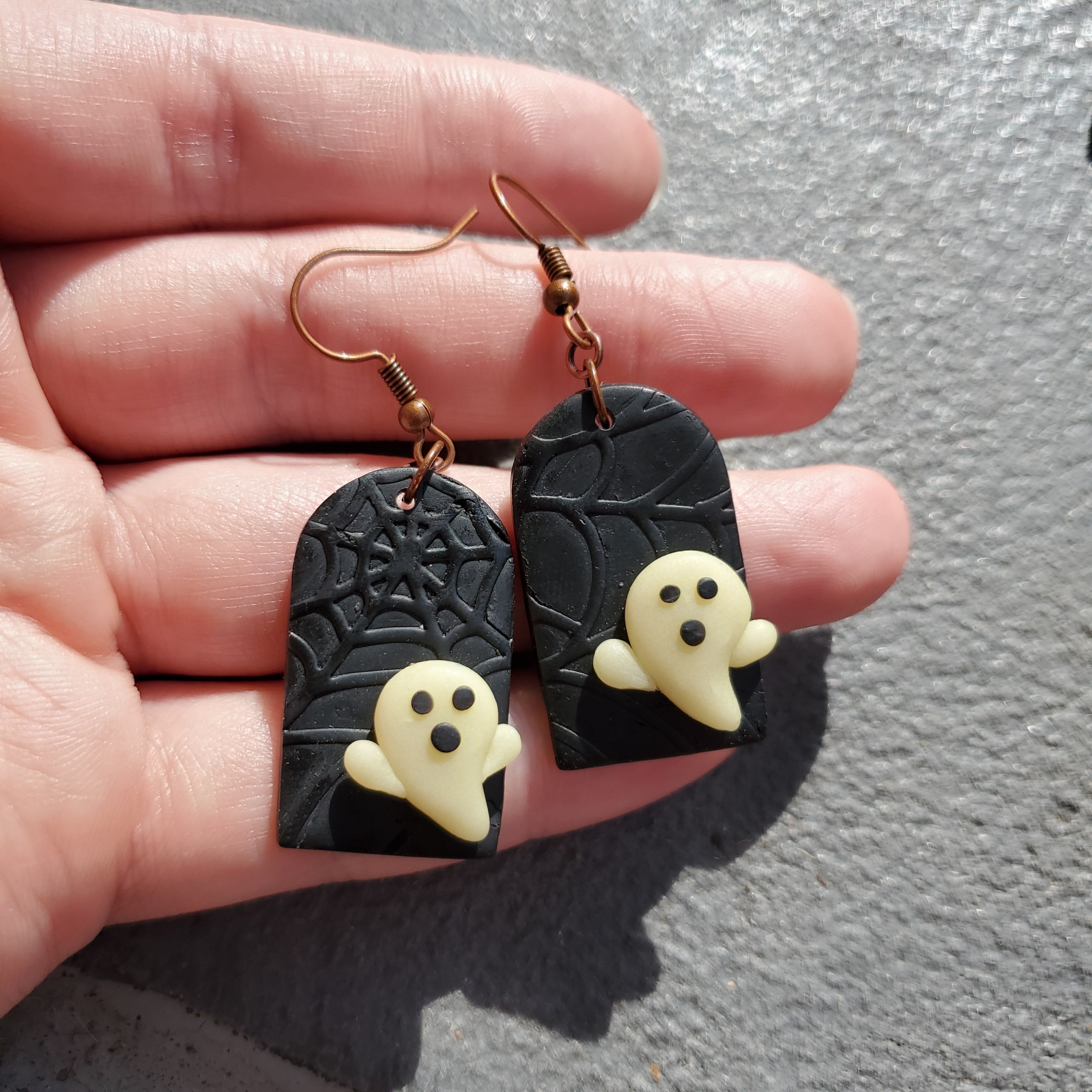Spiderweb Ghouls | Glow in the Dark Earrings