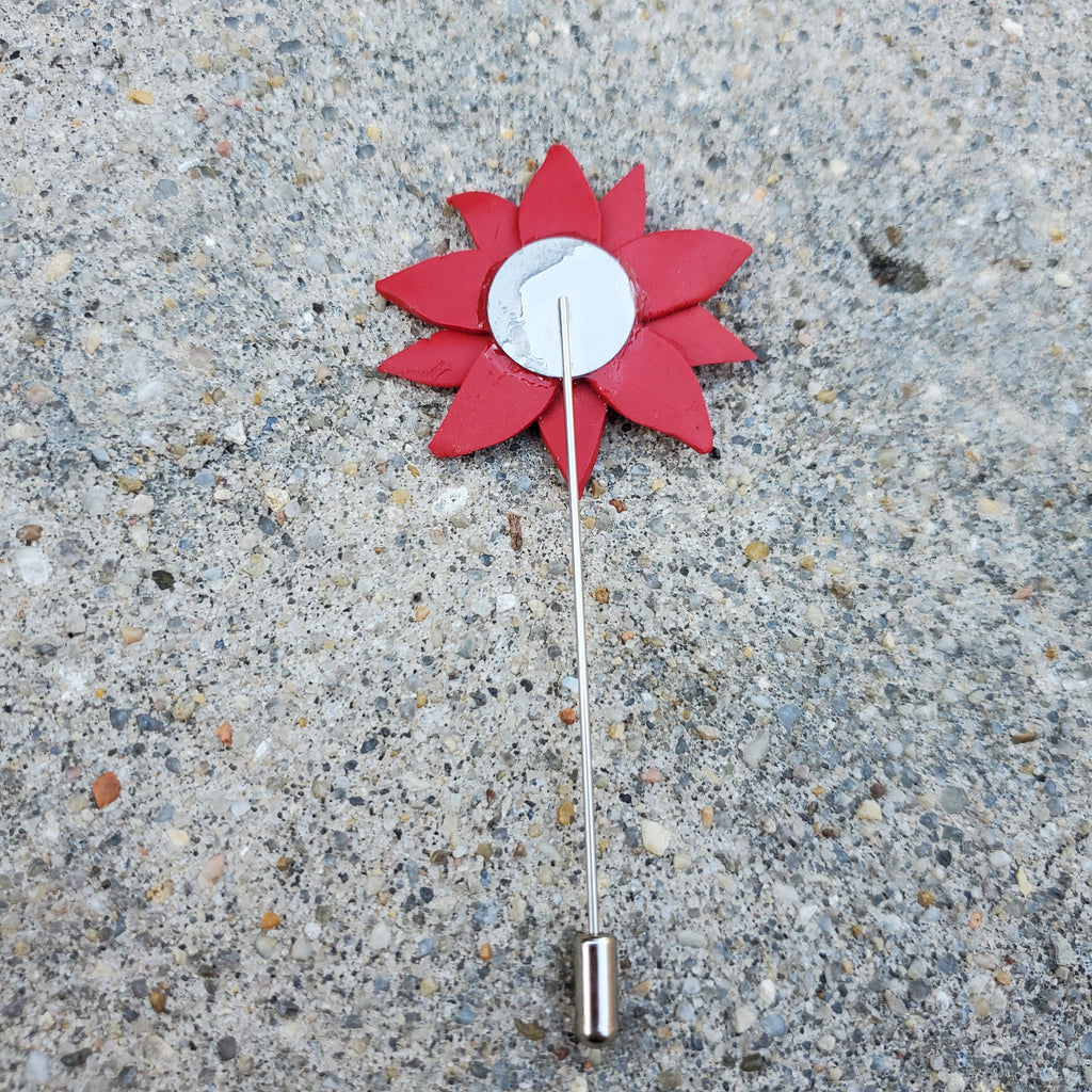 Poinsettia Lapel Pin