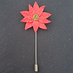 Poinsettia Lapel Pin