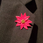 Poinsettia Lapel Pin