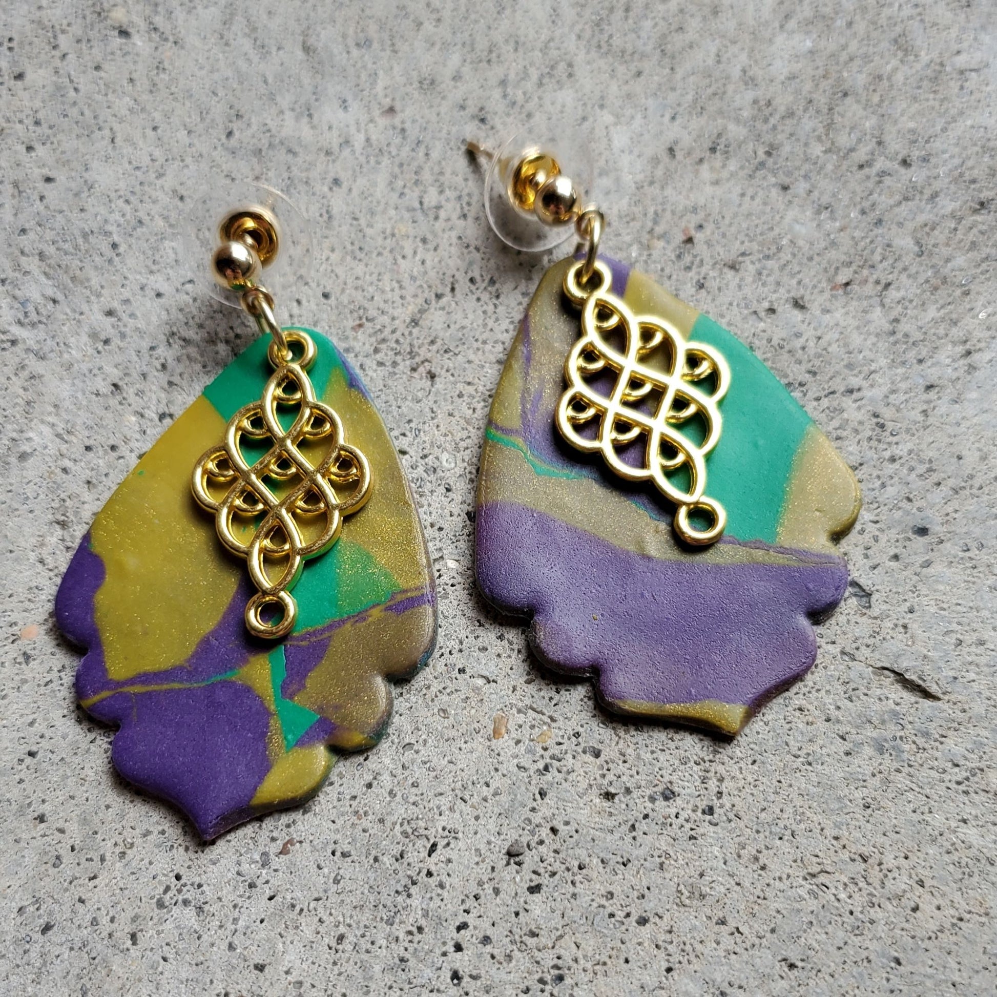 Mardi Gras Earrings