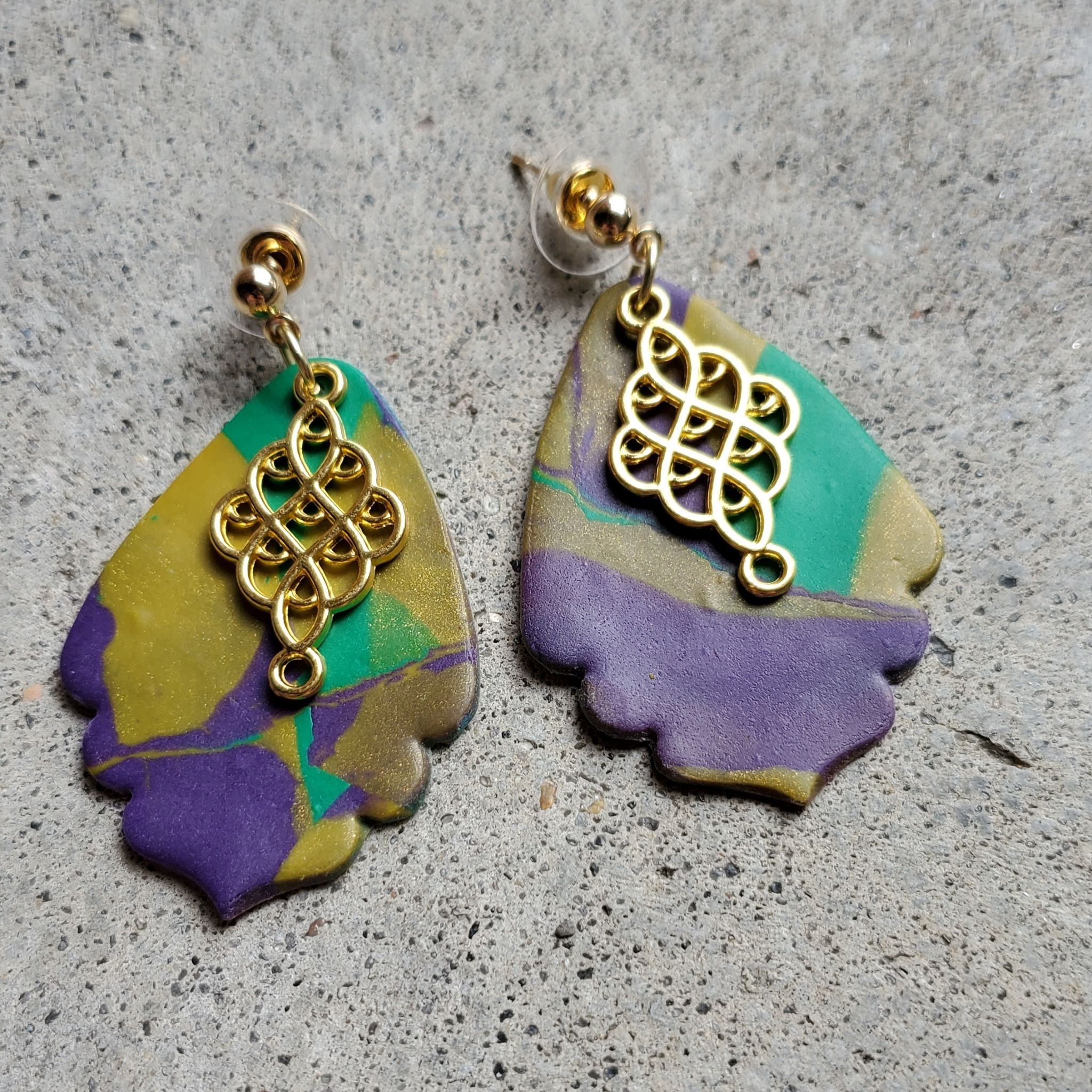 Mardi Gras Earrings