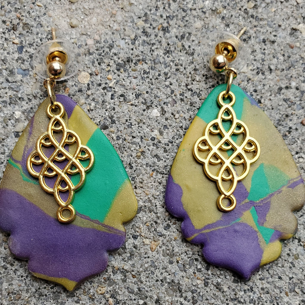 Mardi Gras Earrings