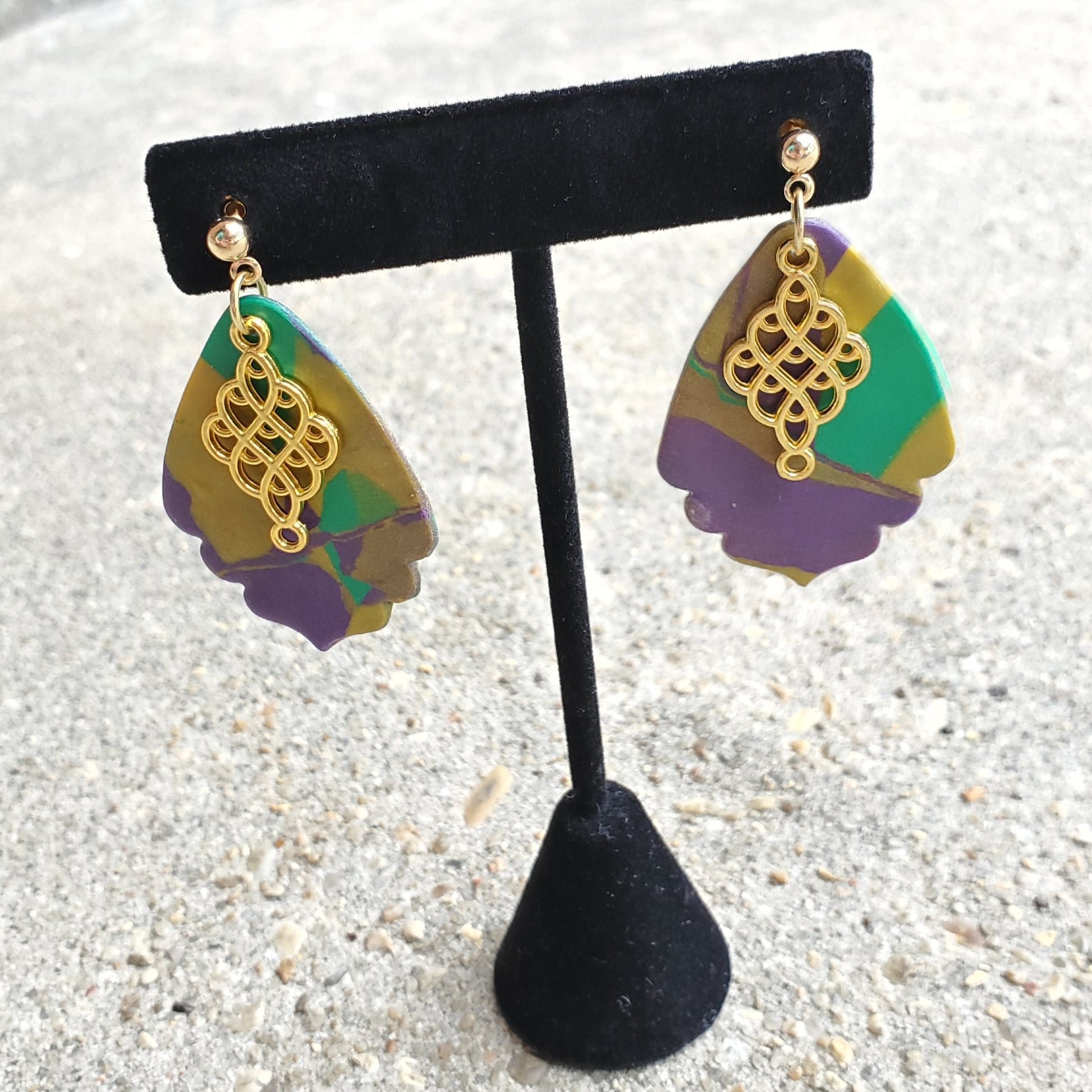 Mardi Gras Earrings
