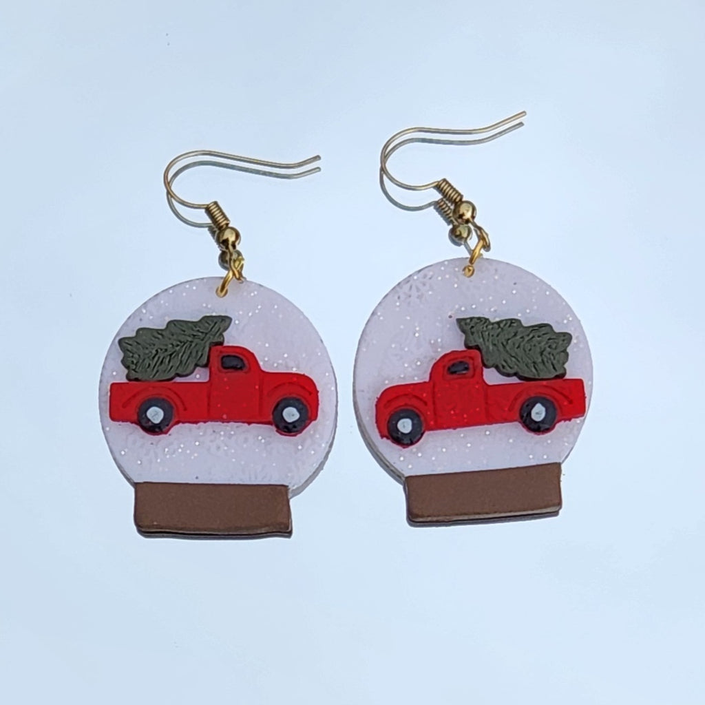 Red Truck Snow Globe