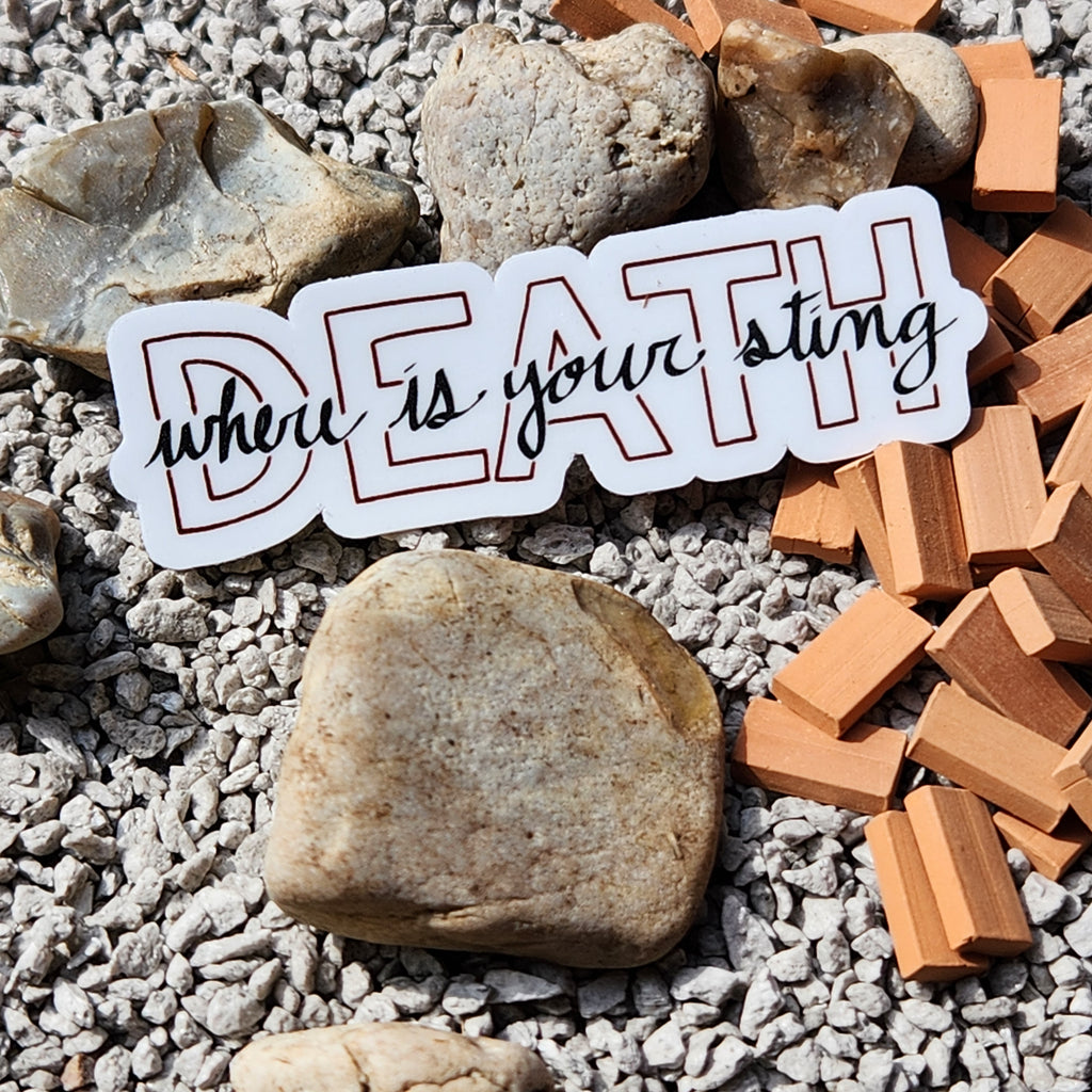 Death Has No Sting Sticker