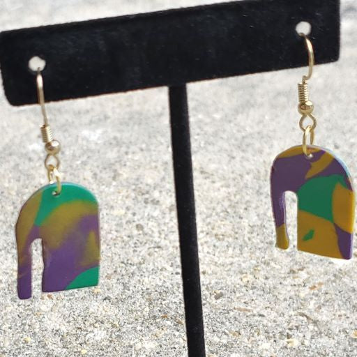 Mardi Gras Arch Earrings