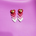 Gradient Heart Studs