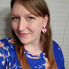 Quilted Heart Earrings