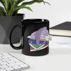 Book Wyrm Black Glossy Mug