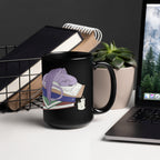 Book Wyrm Black Glossy Mug