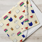 Books & Drinks Throw Blanket