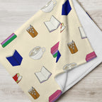 Books & Drinks Throw Blanket