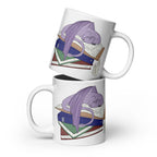 Book Wyrm White glossy mug