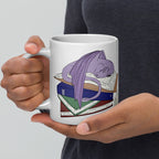 Book Wyrm White glossy mug