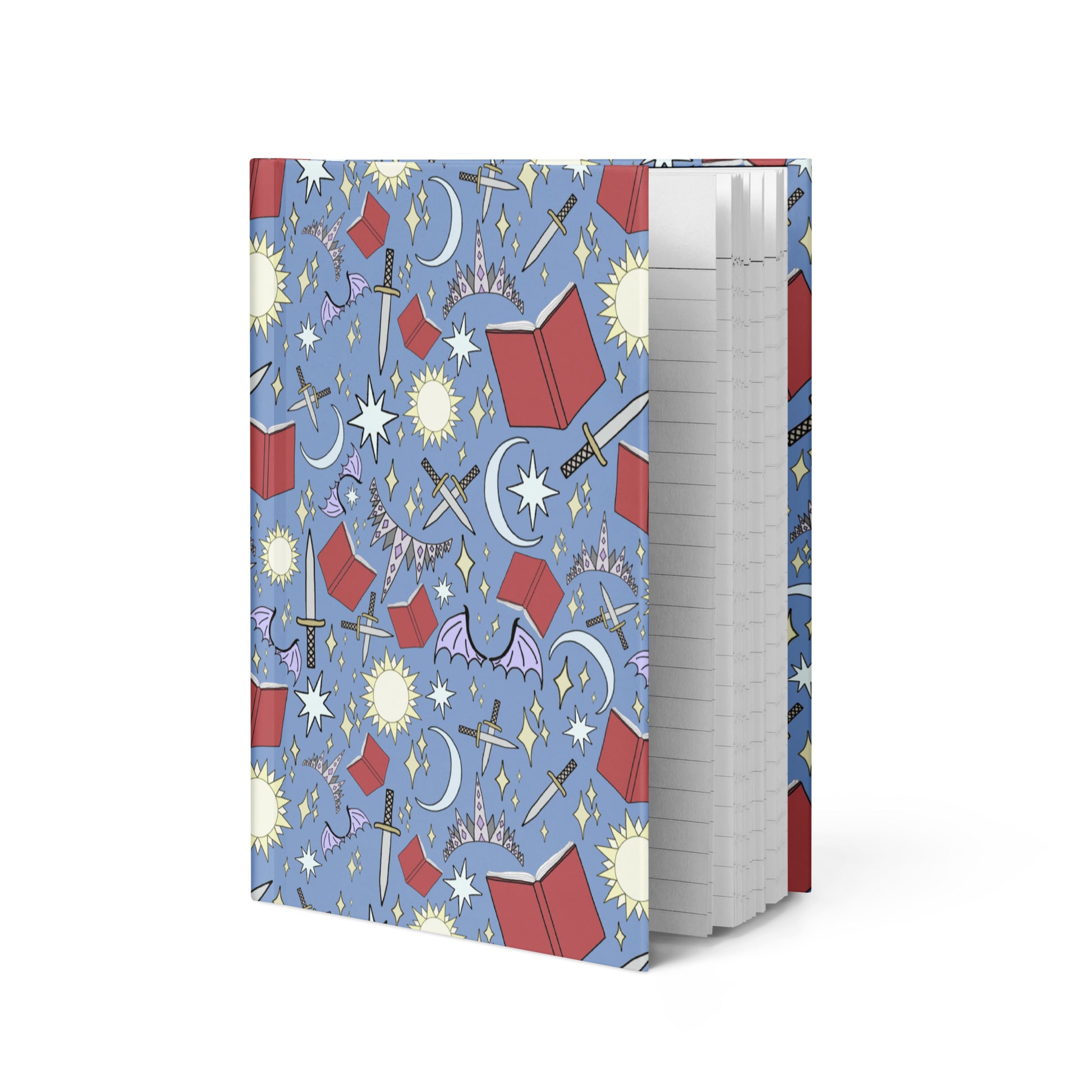 Blue Fantasy Book Hardcover journal matte
