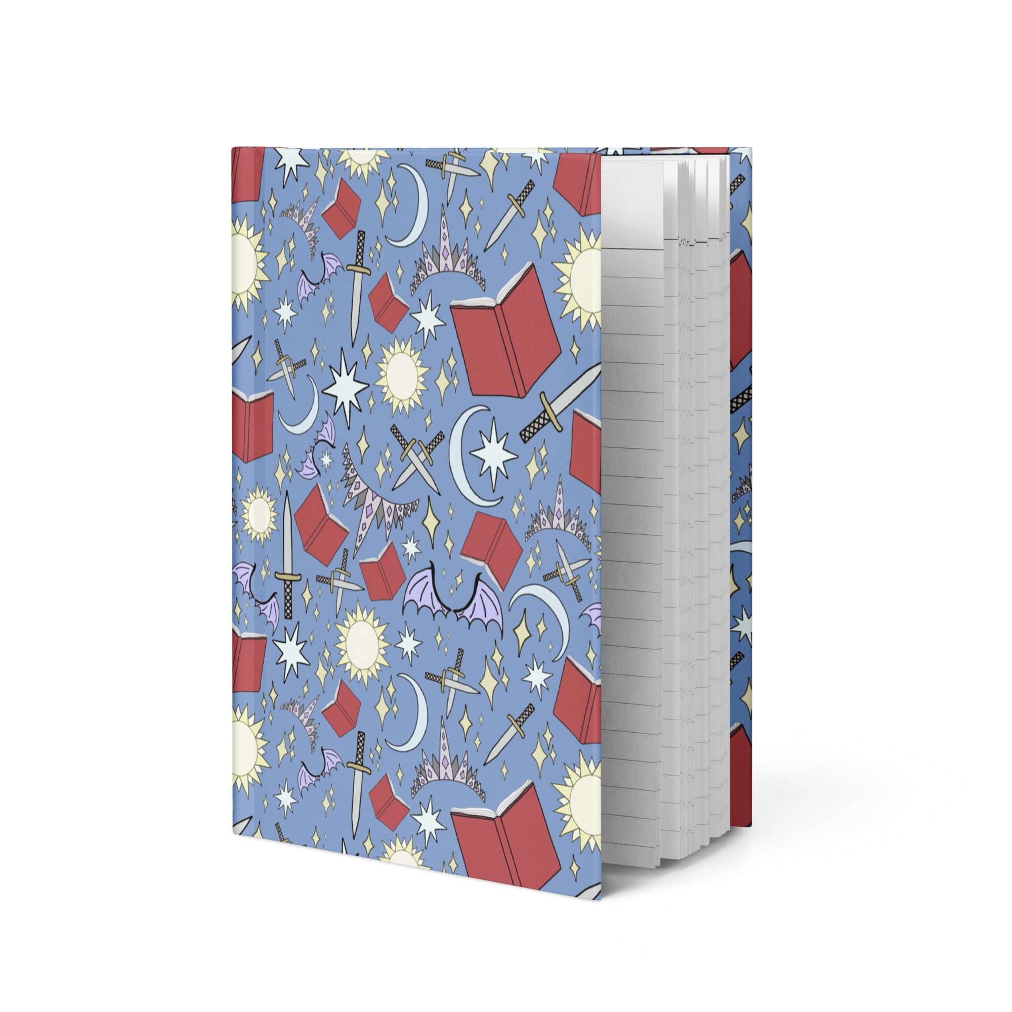 Blue Fantasy Book Hardcover journal matte